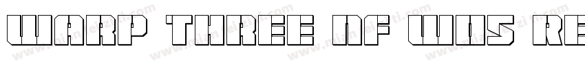 Warp Three NF W05 Regular字体转换